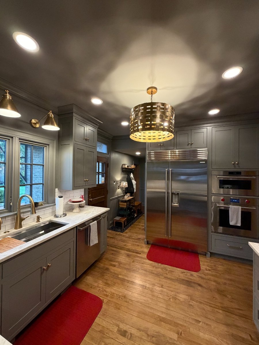 south bend kitchen remodel full view subzero fridge double wall ovens